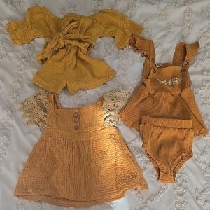 Girls Dress & Romper Set